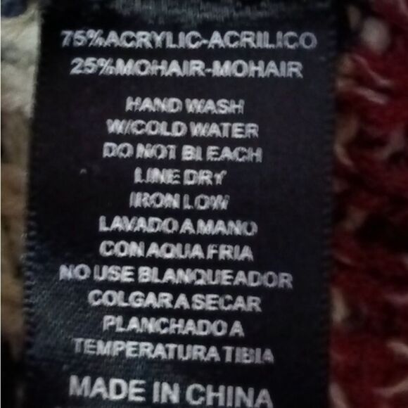 I Joah Open Front Women’s Cardigan. Aztec-inspired design. Size M/L - Picture 3 of 7